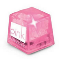 Pink Liquid Activated Mini Ice Cube w/ Steady LED Light